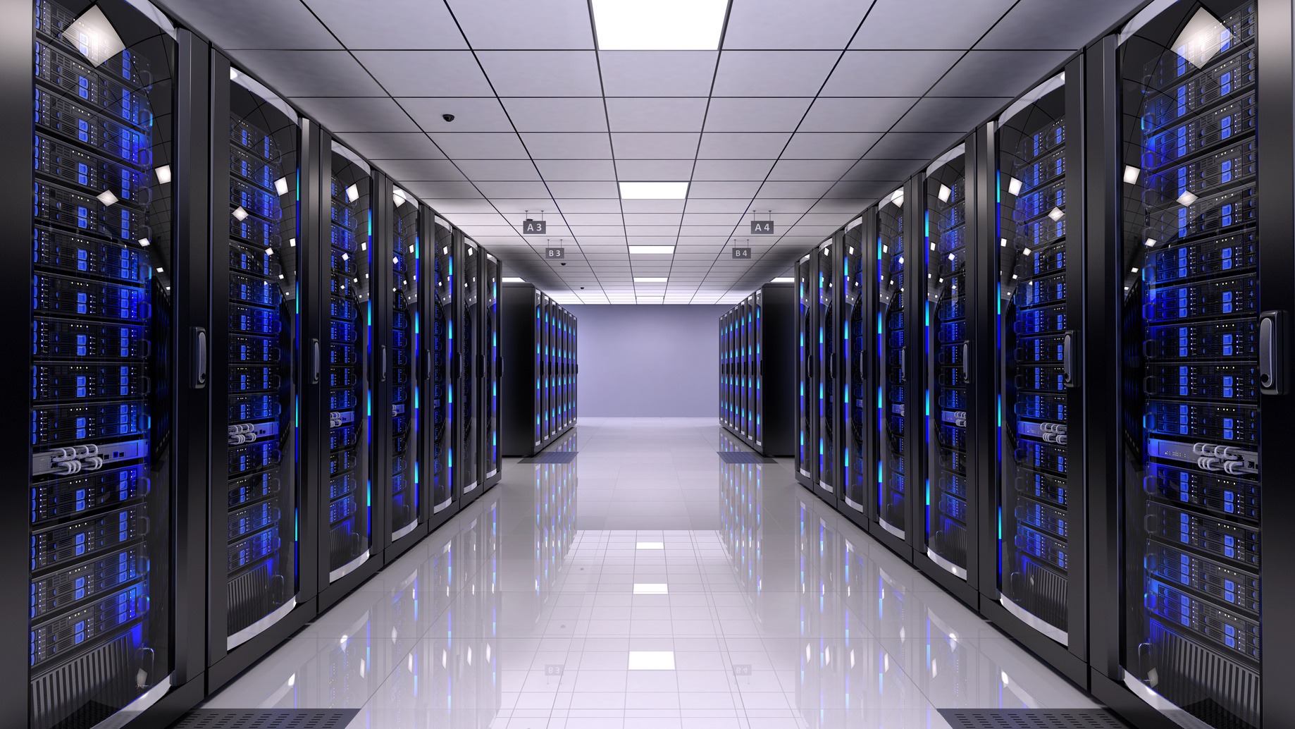 Modernes Rechenzentrum zur Darstellung von IT-Sicherheit mit Enginsight