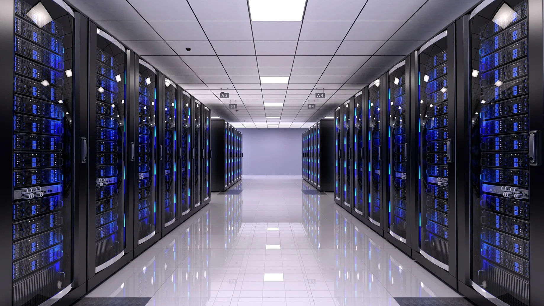 Modernes Rechenzentrum zur Darstellung von IT-Sicherheit mit Enginsight