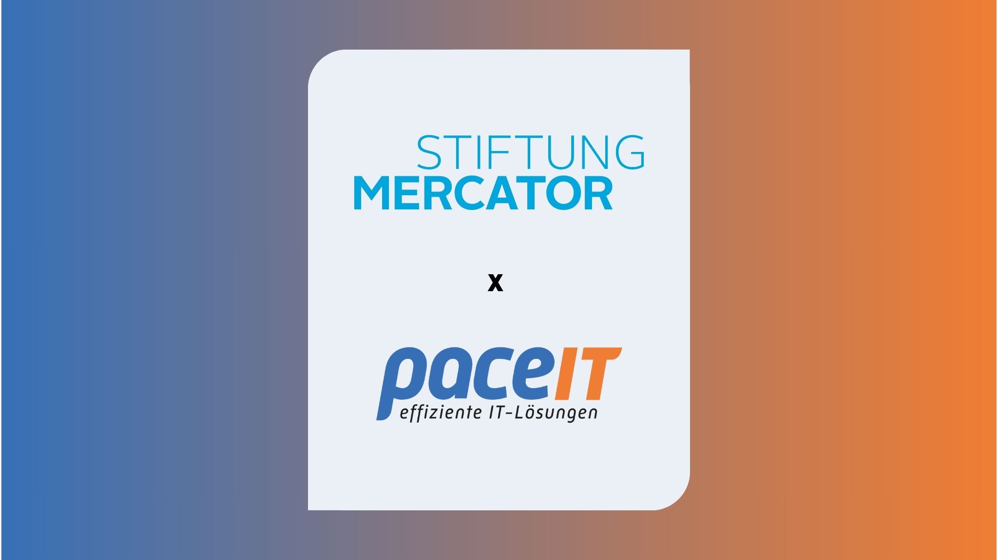 Kundenreferenz Stiftung Mercator Kundenreferenz Stiftung Mercator pace-IT