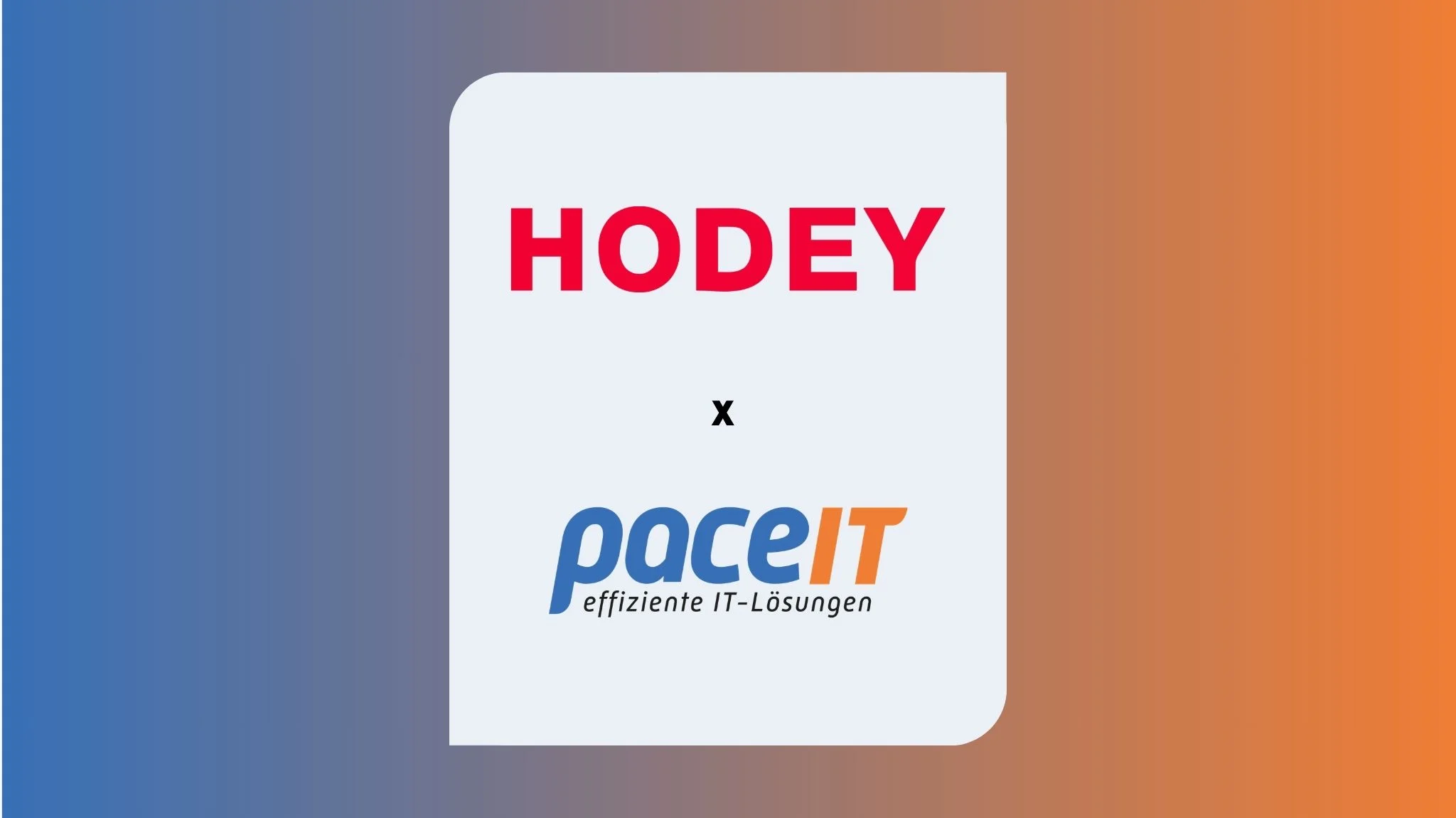 Beitragsbild HODEY x pace-IT